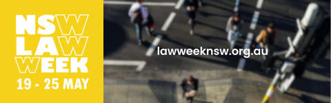 Logo that says NSW Law Week 2025 19-25 May. 