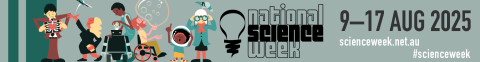 Decorative image Science week banner